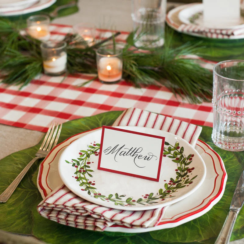 Red Frame Place Card -Set/12