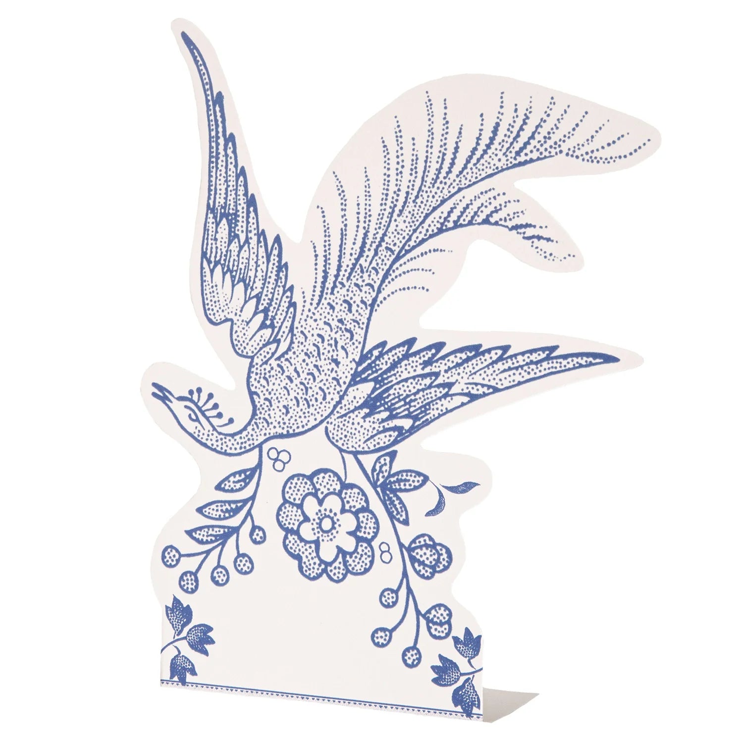 Blue Asiatic Pheasants Place Card Set/12