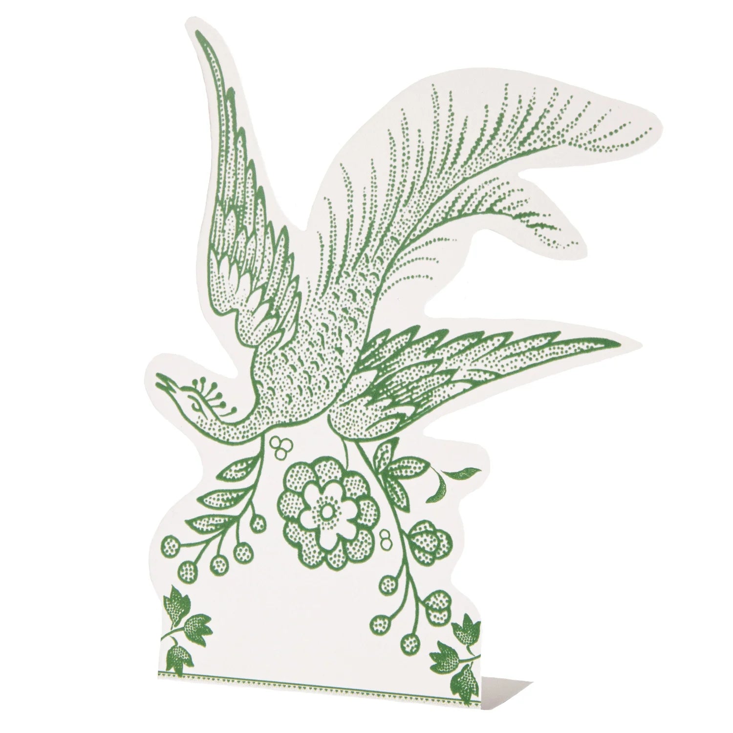 Green Asiatic Pheasants Place Card Set/12