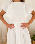 OLIPHANT Ava Mini Dress Tisbury White