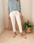 FINAL SALE FRANK & EILEEN Blackrock Utility Pant Chalk