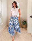 CARA CARA Melanie Skirt Mod Floral Blue