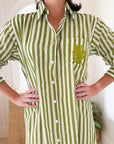 FRAE Kathy Shirt Dress Green