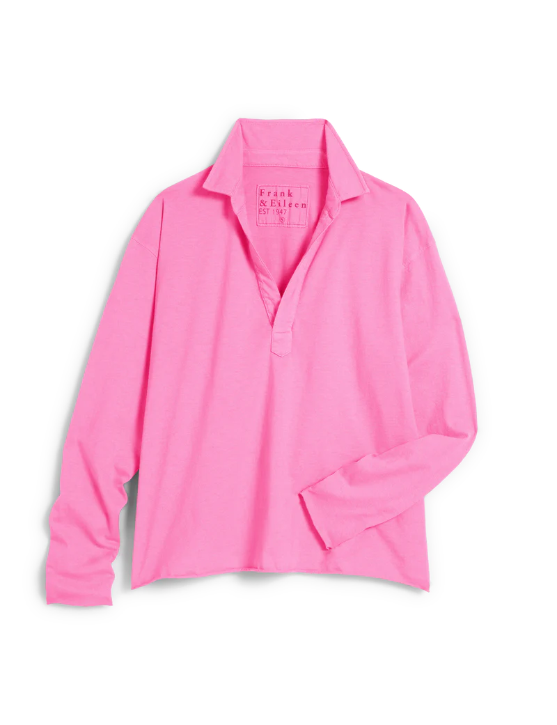 FRANK & EILEEN Patrick Popover Pink Lemonade Jersey