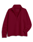 FRANK & EILEEN Patrick Popover Garnet Jersey