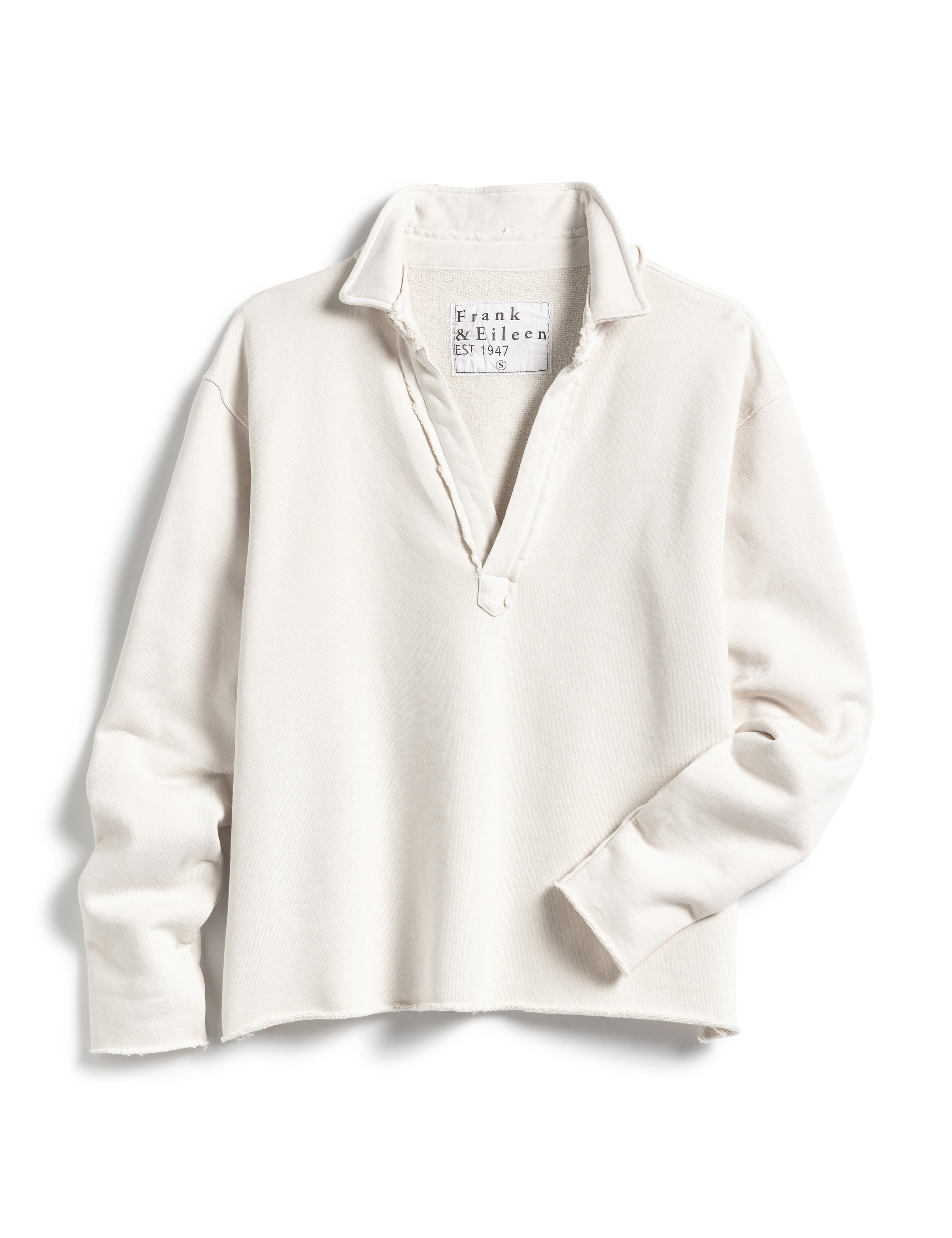 FRANK & EILEEN Patrick Popover Vintage White Fleece