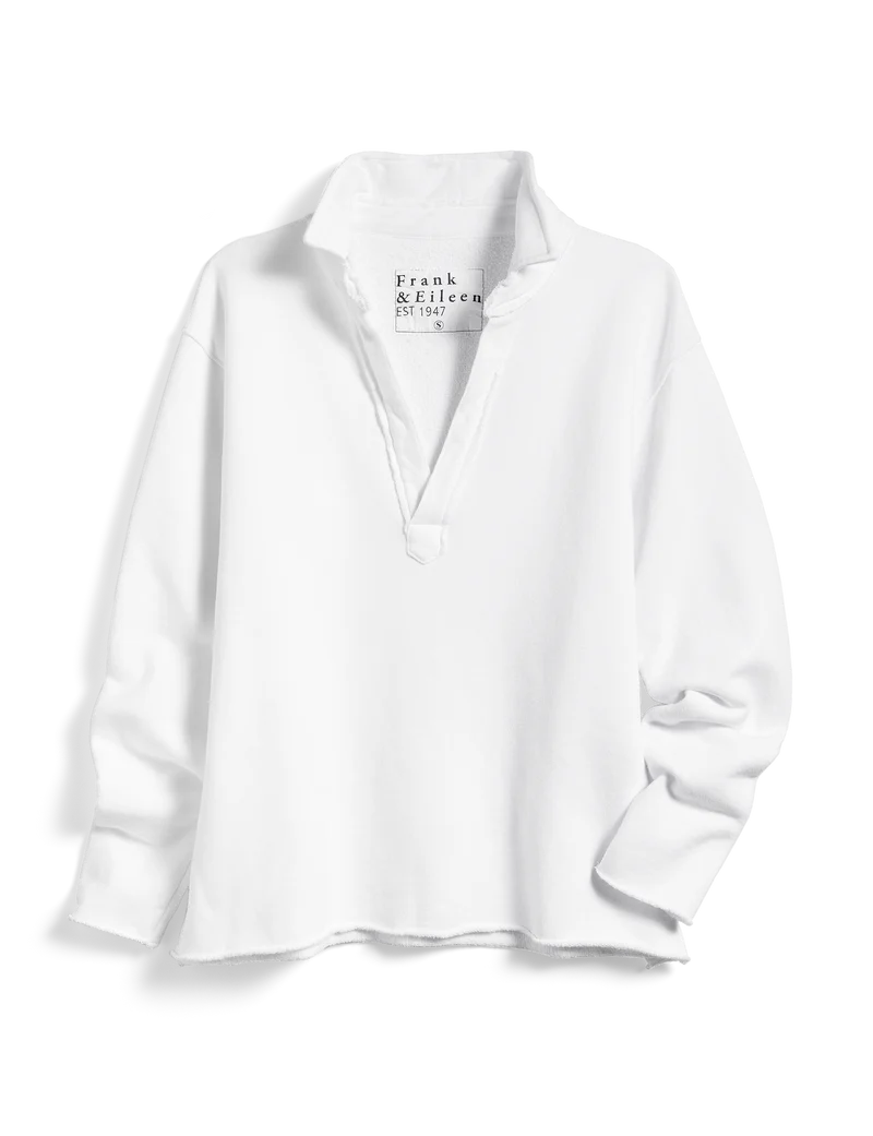 FRANK & EILEEN Patrick Popover White Fleece
