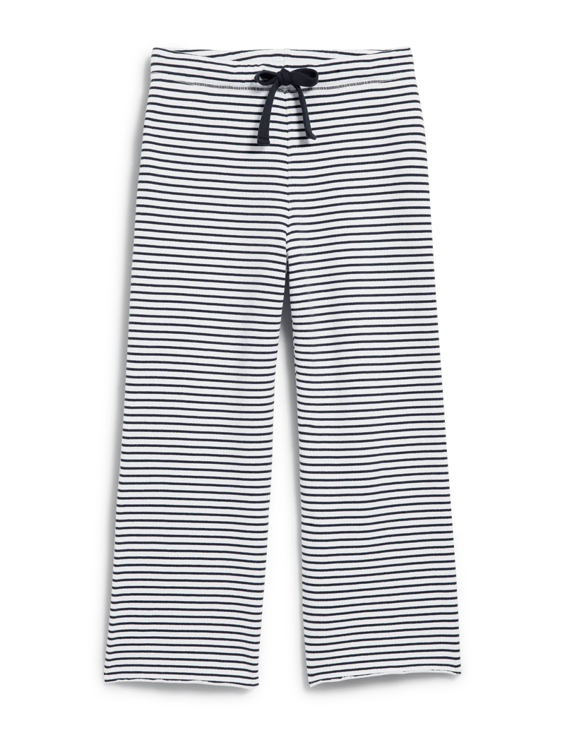 FRANK & EILEEN Catherine Sweatpant Navy French Stripe