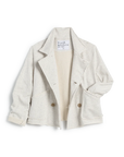 FRANK & EILEEN Mini Belfast Crop Peacoat Heather White Melange