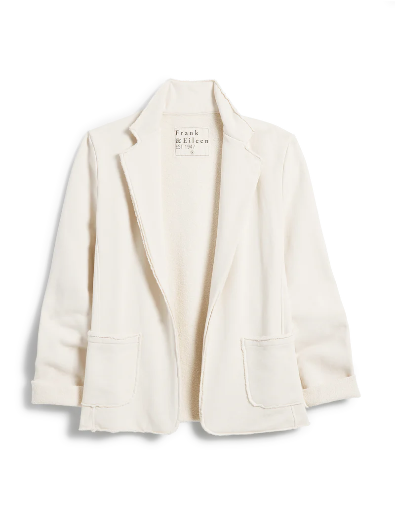 FRANK & EILEEN Dublin Blazer Vintage White Fleece