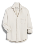 FRANK & EILEEN Eileen Button Up Vintage White Fleece