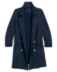 FRANK & EILEEN Belfast Sweatshirt Trench Coat Classic Navy