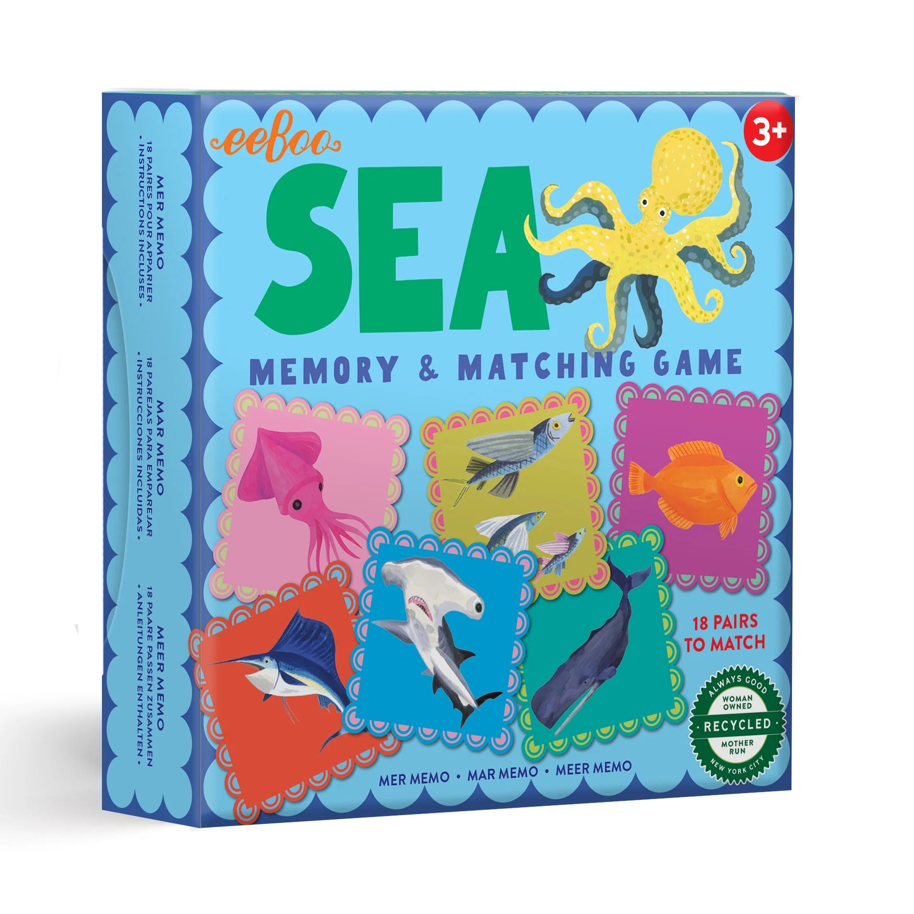 Sea Animals Little Square Memory Game