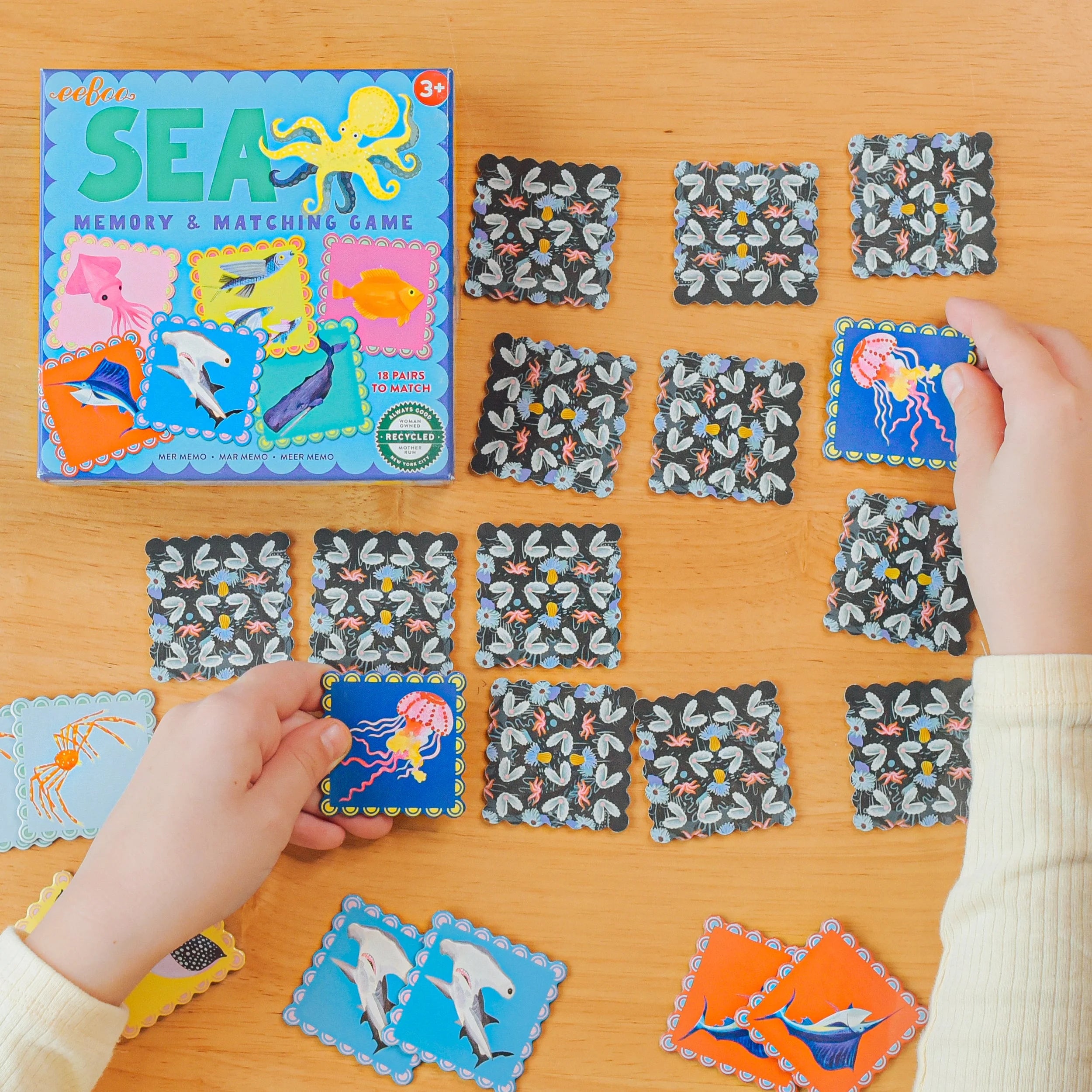 Sea Animals Little Square Memory Game