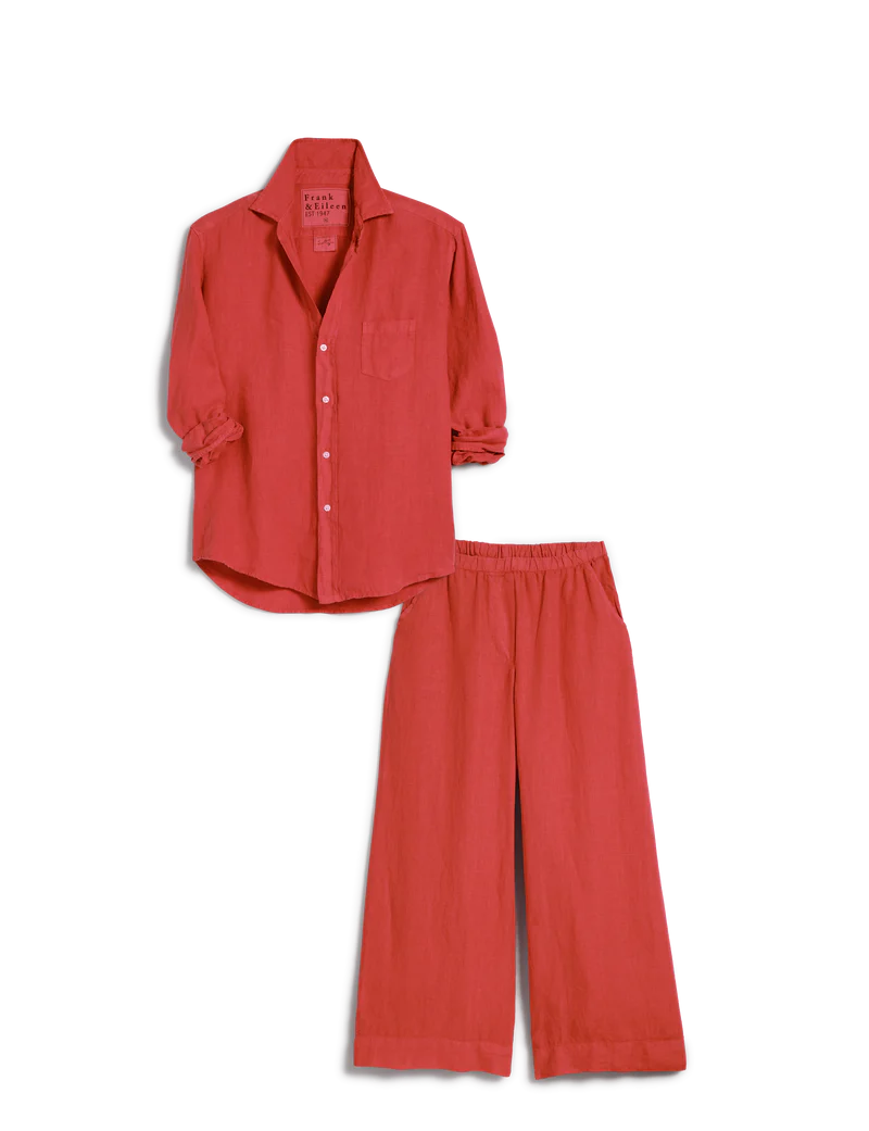 FRANK & EILEEN Eileen Button Up Summer Red – Matilda's Life Style