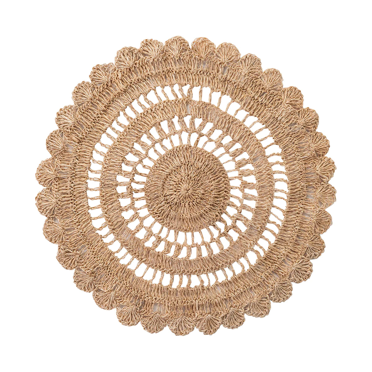 JULISKA Macrame Placemat Natural Set/4