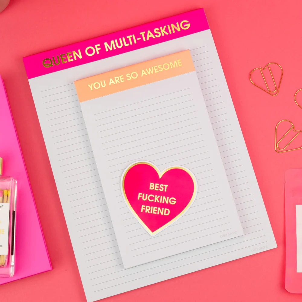 Queen of Multi-Tasking Large Memo Lined Notepad