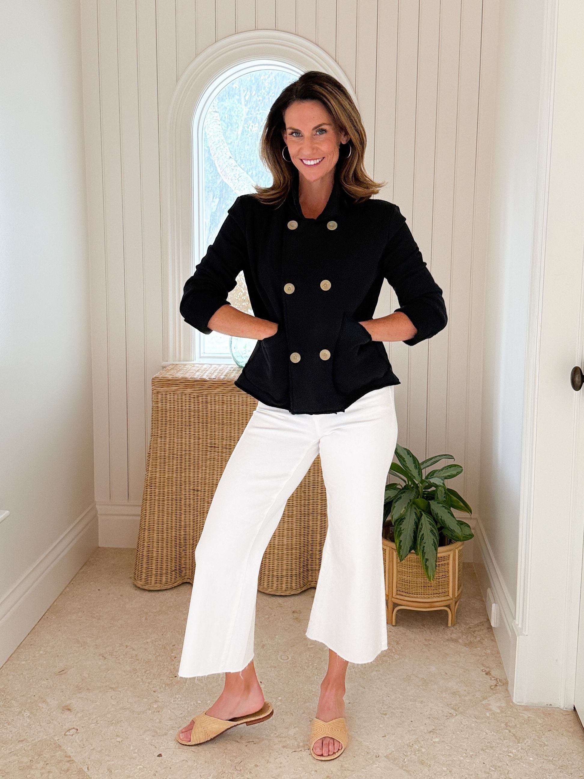 FRANK & EILEEN Mini Belfast Crop Peacoat British Royal Navy