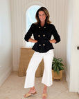 FRANK & EILEEN Mini Belfast Crop Peacoat British Royal Navy