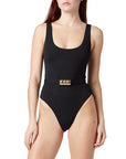 FINAL SALE LA PORTE Mandy One Piece Jet Black