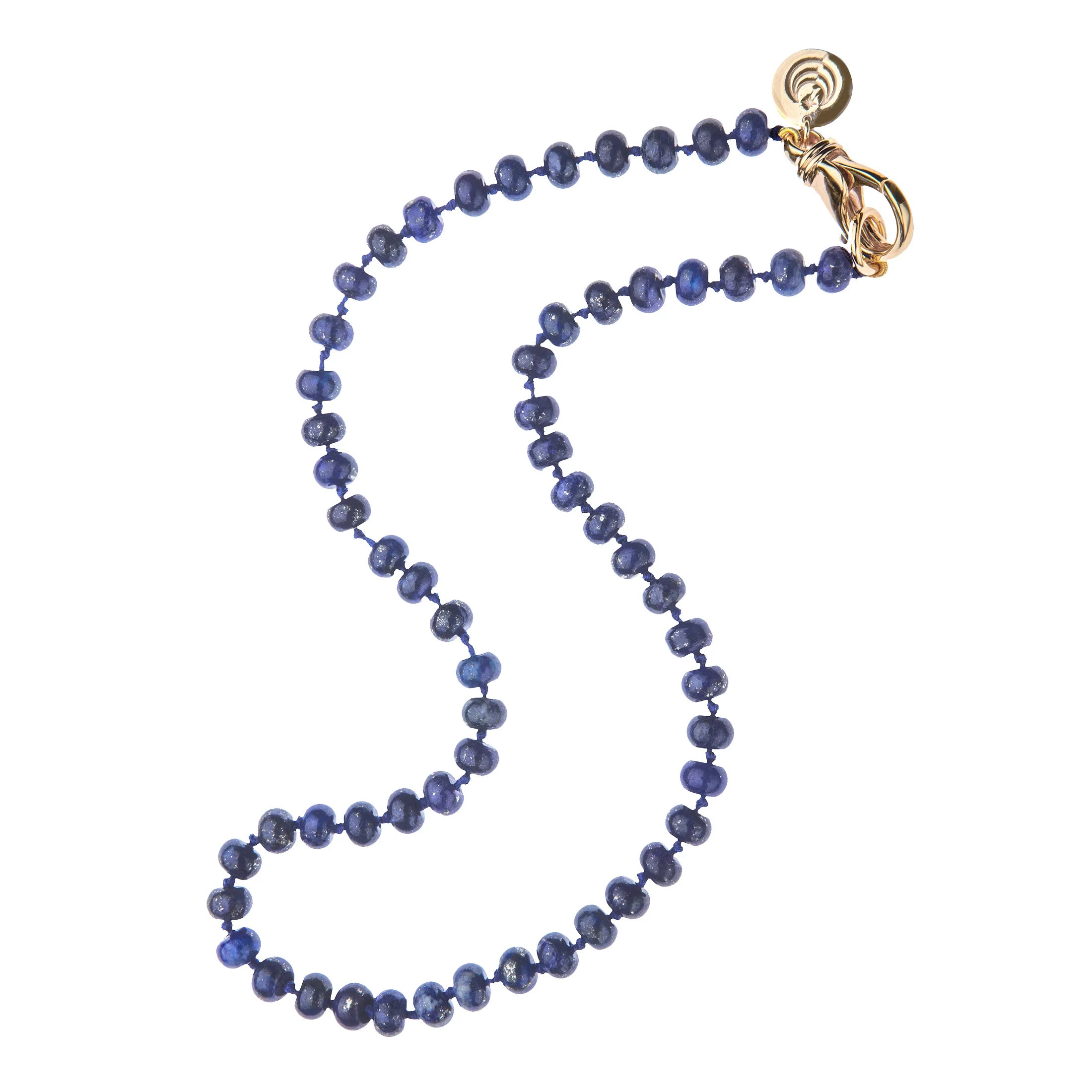 JANE WIN Lapis Beaded Necklace