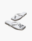 TKEES Square Toe Lily Mirror Chrome