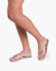 TKEES Square Toe Lily Mirror Chrome