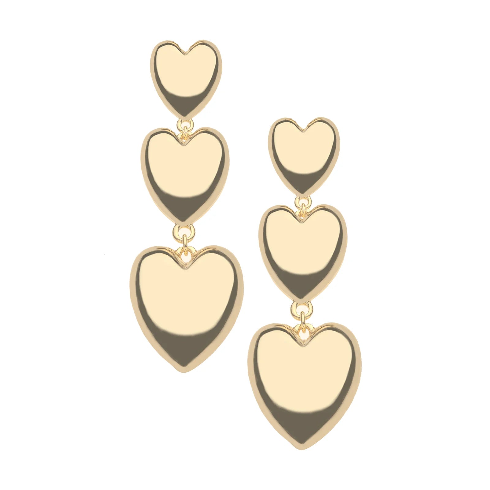 JANE WIN LOVE Tender Heart Drop Earrings