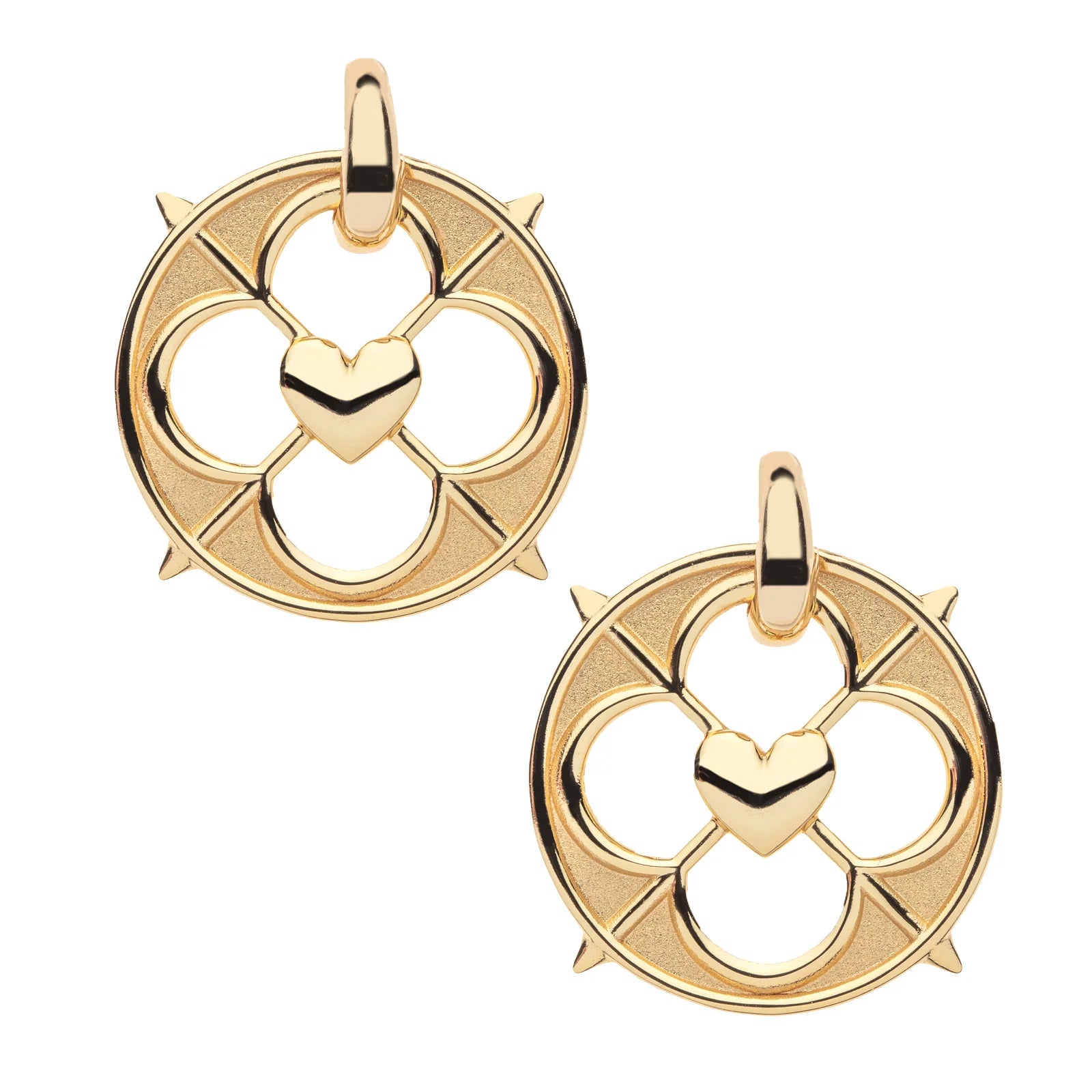 JANE WIN LOVE Guarded Heart Earrings