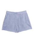 FRANK & EILEEN Mae Pull On Shorts Thin Blue Stripe