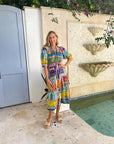 FINAL SALE LOLA AUSTRALIA Pacific Midi Dress Tiger Tiger