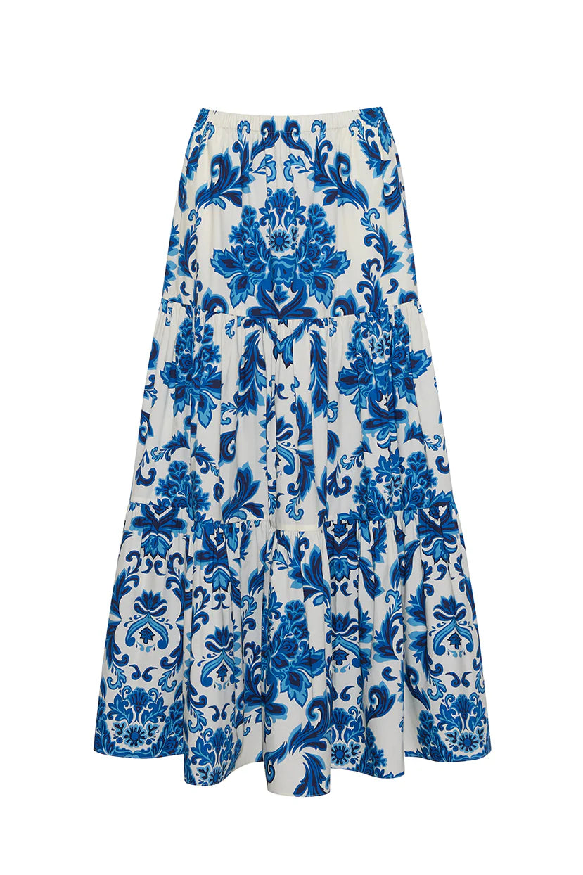 CARA CARA Melanie Skirt Fiore Evening Blue