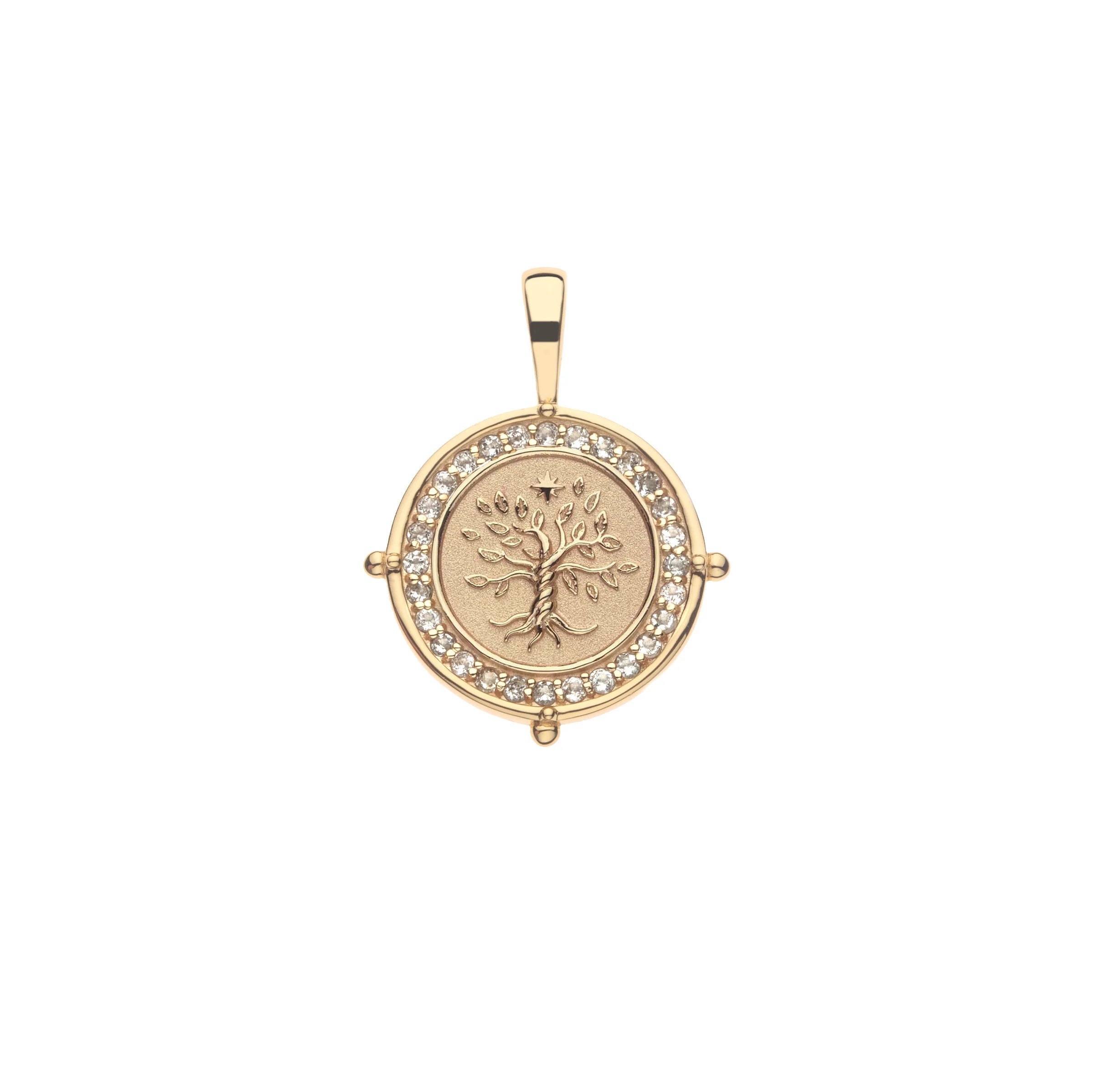 JANE WIN FAITH Petite Embellished Coin Beaded Satellite Chain