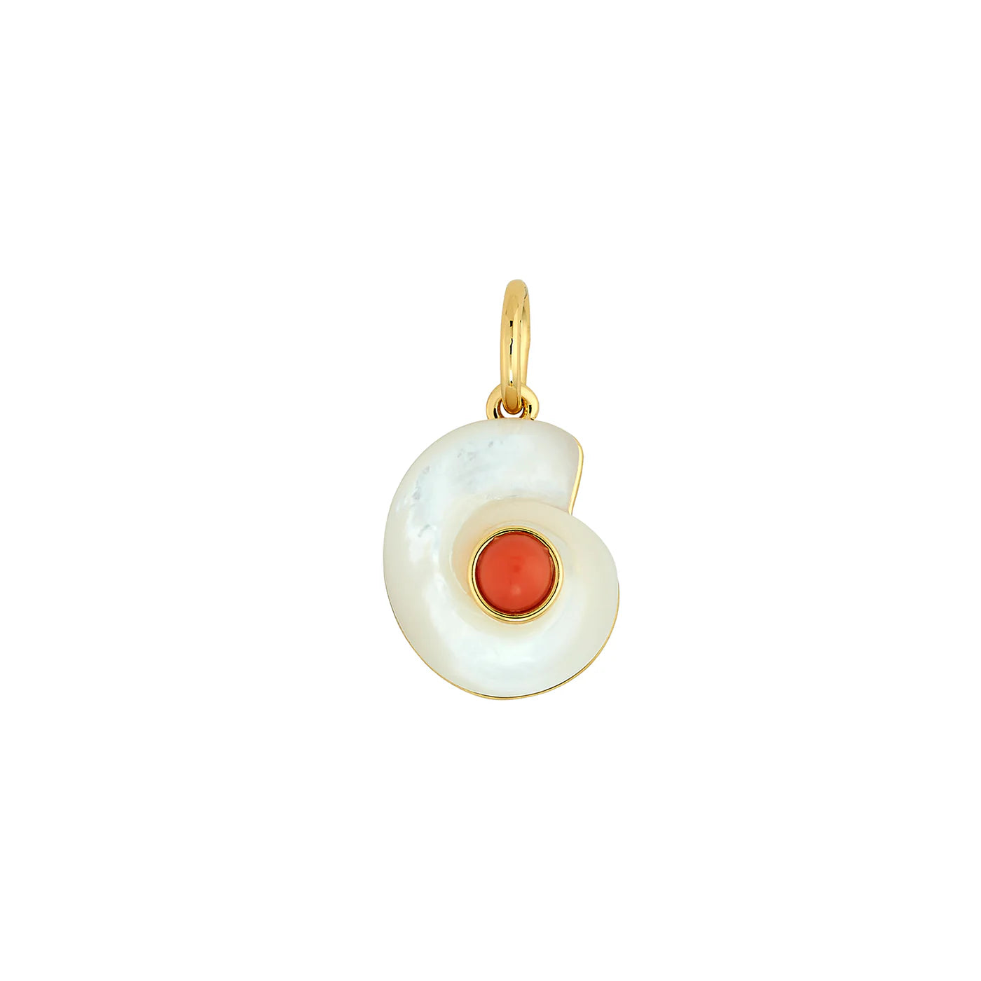 ASHA Monomoy Shell Charm Coral