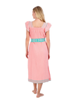 MER ST. BARTH Sandrine Maxi Dress Pink Sorbet