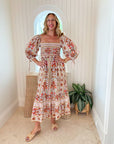 FINAL SALE CARA CARA Jazzy Dress Egret Striped Emblem
