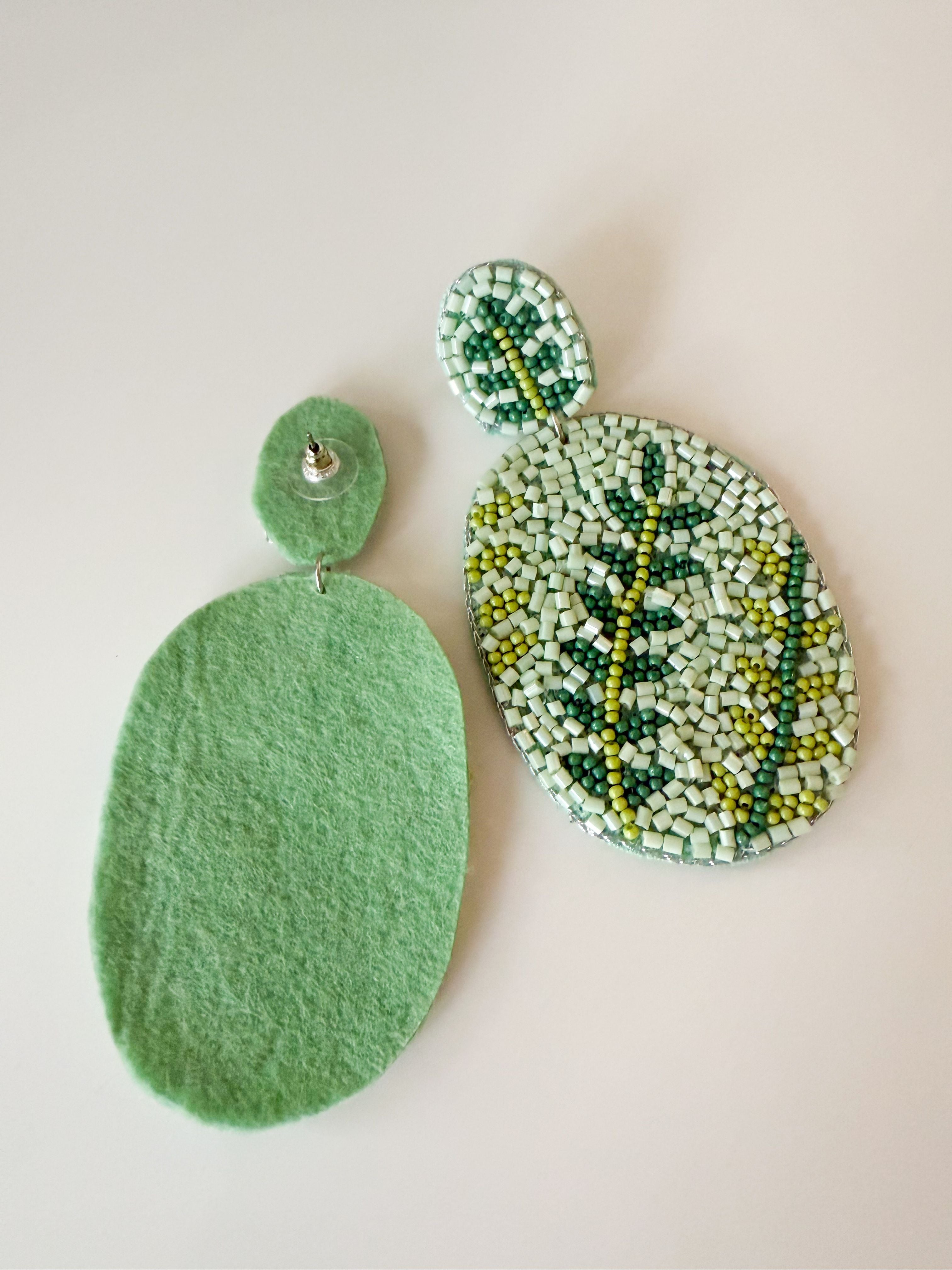 Mint Leaf Earrings