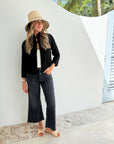 JUMPER 1234 Textured Cardigan Black