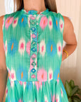 FINAL SALE BELLA TU Camden Sleeveless Dress Mint