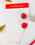 Naughty List Holiday Lined Notepad