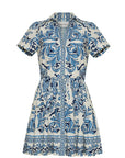 CARA CARA Noor Mini Dress Saltaire Light Blue
