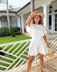 OLIPHANT Ava Mini Dress Tisbury White