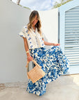 CARA CARA Melanie Skirt Fiore Evening Blue