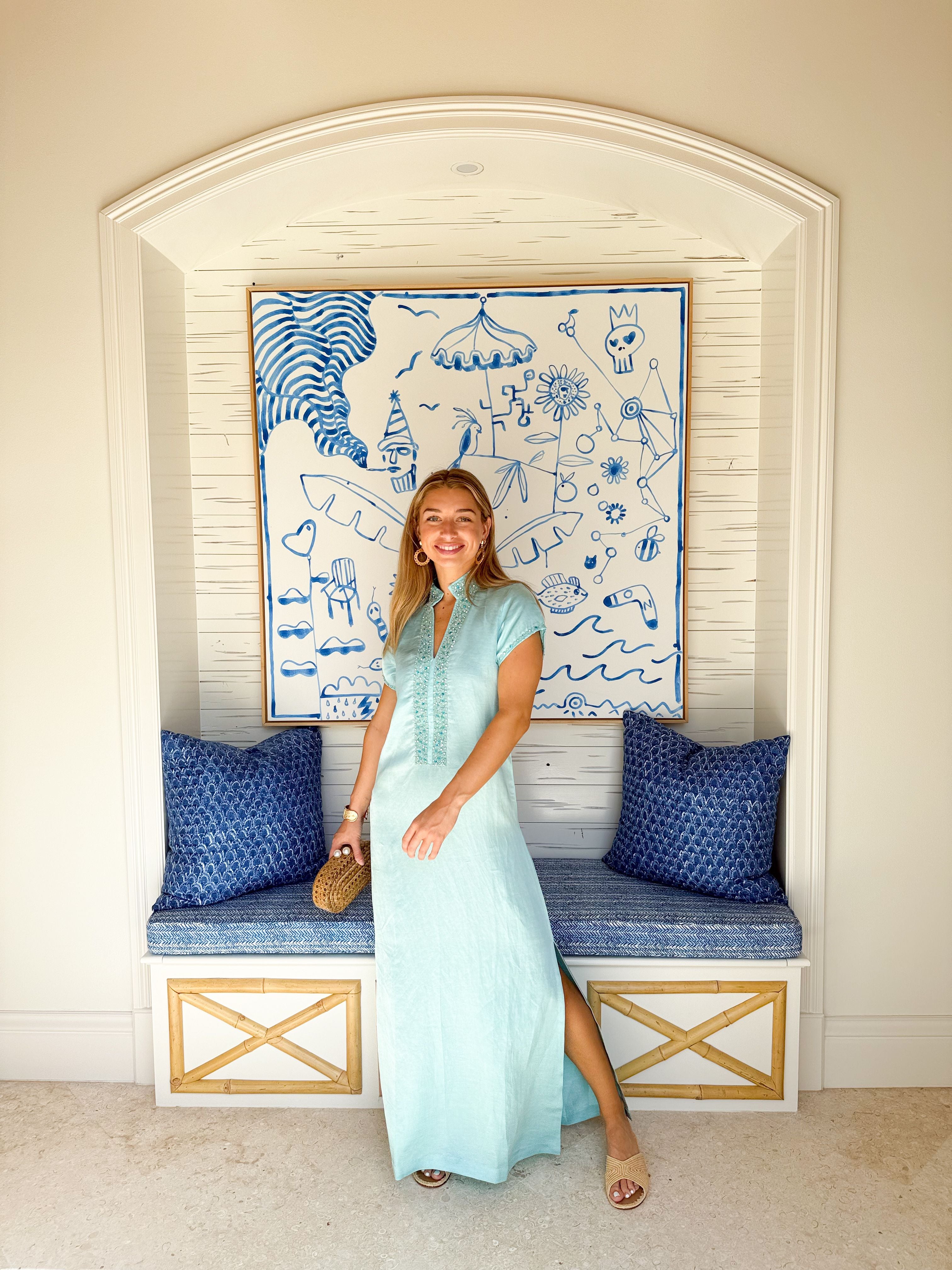 BELLA TU Meg Caftan Pool