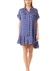 FINAL SALE MISA Vienna Dress Lapis Tile