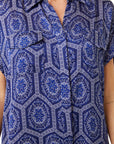 FINAL SALE MISA Vienna Dress Lapis Tile