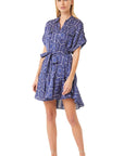 FINAL SALE MISA Vienna Dress Lapis Tile