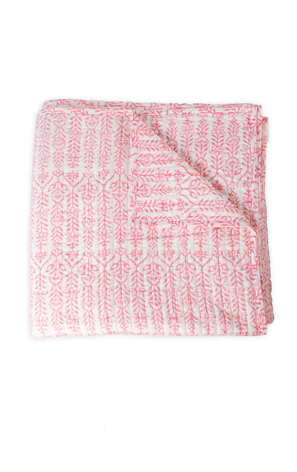 DANA SMALL DESIGNS Quilt Flower Row Pink Lotus
