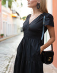FINAL SALE MAREA Annabelle Dress Bonita Black
