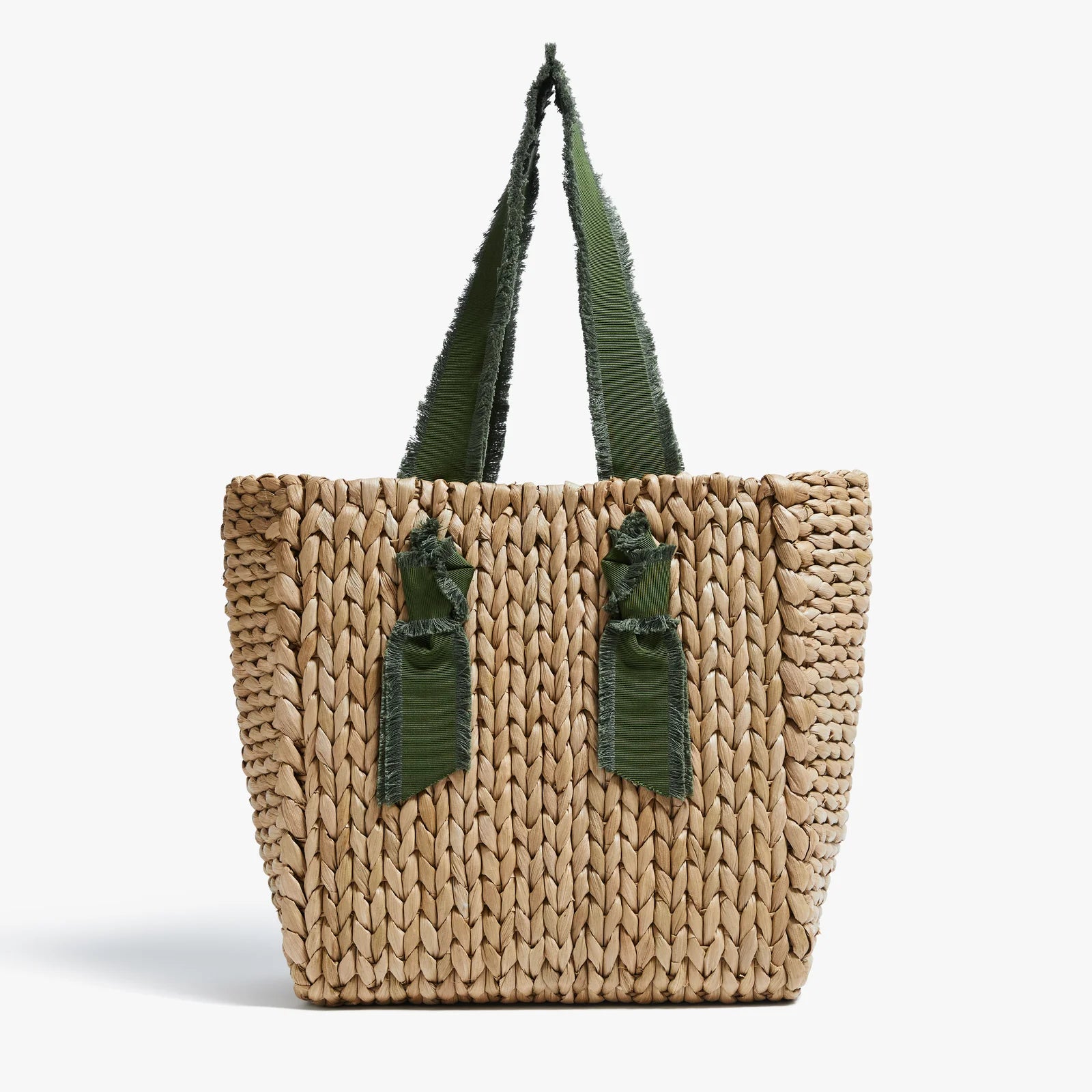 PAMELA MUNSON Petite Isla Bahia Tote Fringe Moss